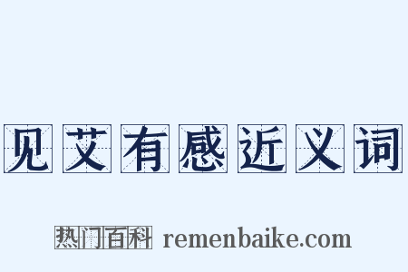 见艾有感近义词是什么意思的图片